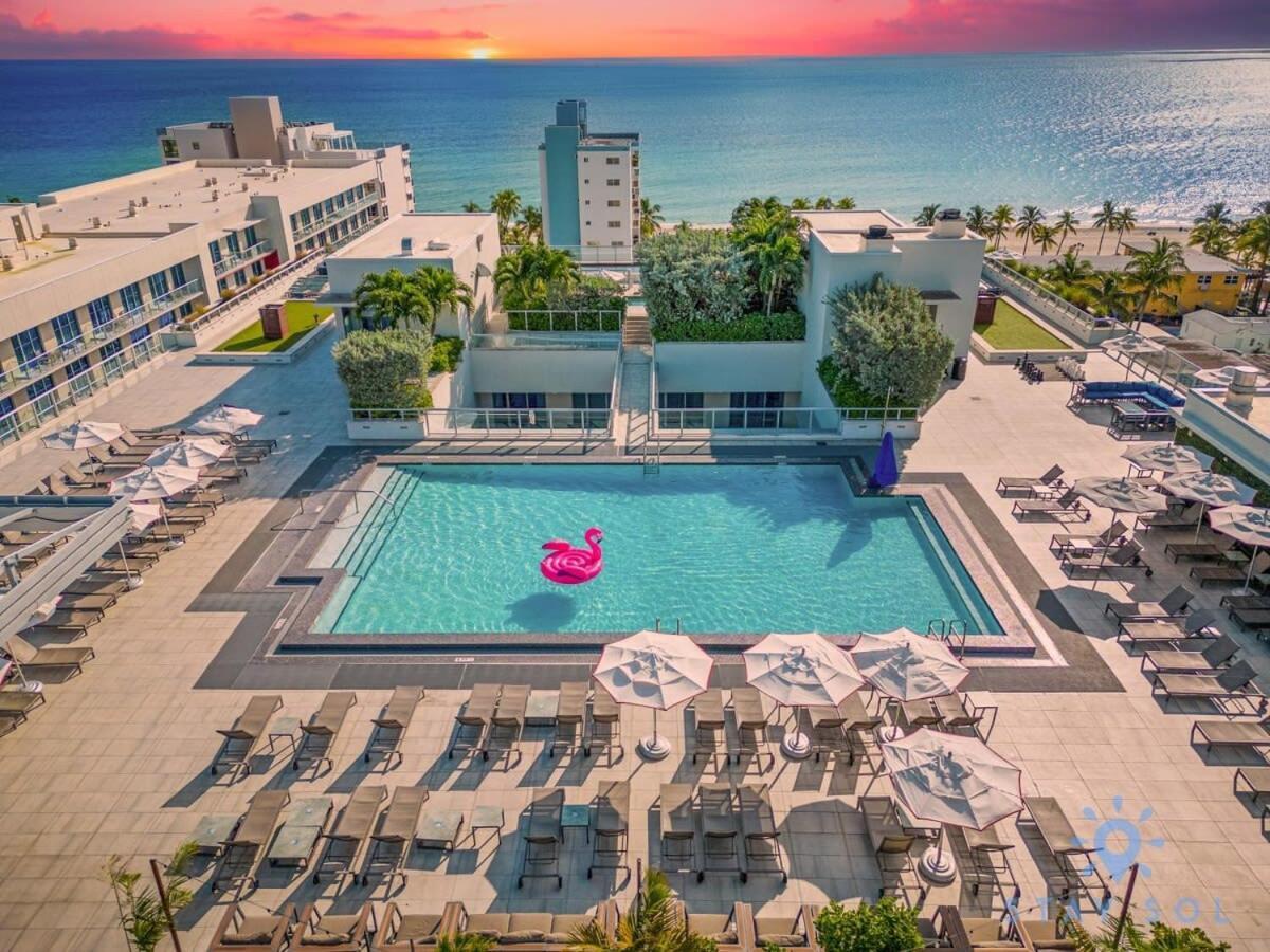 Best Stay - Rooftop Pool - Hollywood Beach Board - Walk المظهر الخارجي الصورة