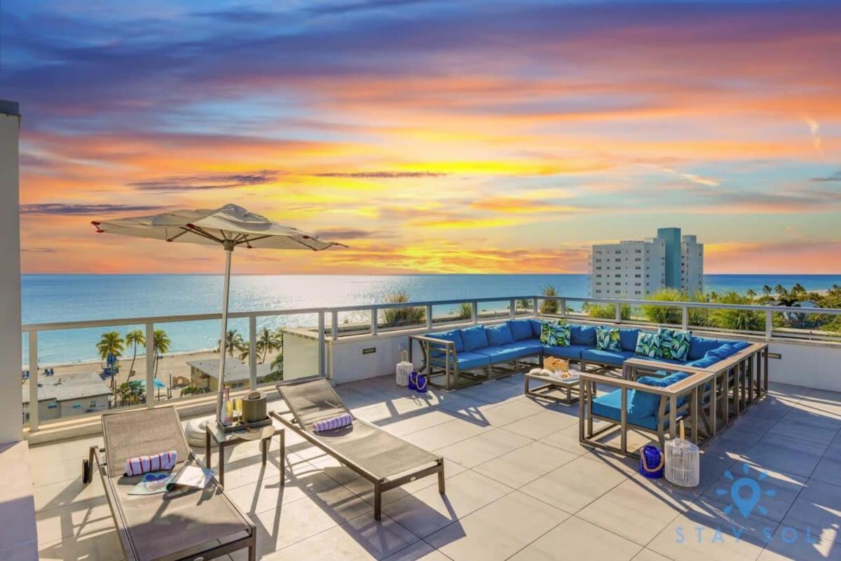 Best Stay - Rooftop Pool - Hollywood Beach Board - Walk المظهر الخارجي الصورة